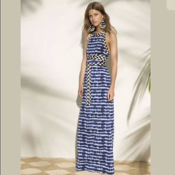 Tory Burch Dresses & Skirts - Tory Burch Pelton Blue Tie-Dye Maxi Dress